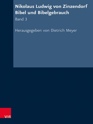 cover image of Nikolaus Ludwig von Zinzendorf